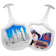 Full colour bedruckte  Schneegleiter - Topgiving